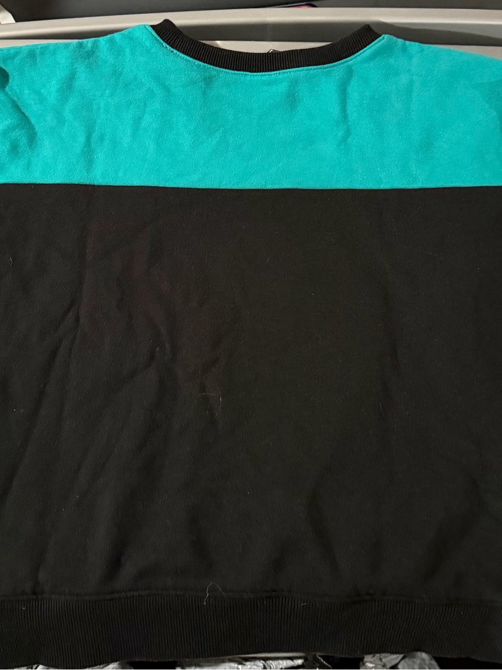 The North Face Teal & Black Crewneck Pullover - Picture 2 of 3